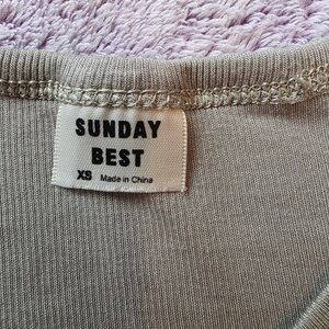 Sunday Best Light Gray Tee